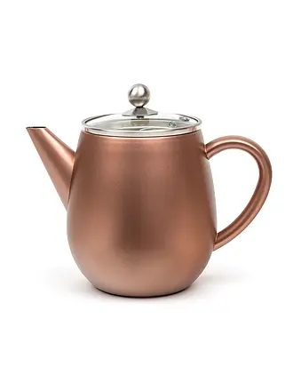 BREDEMEIJER | Tetera Duet® Eva 1,1L de doble pared Negro/Vidrio | kupfer